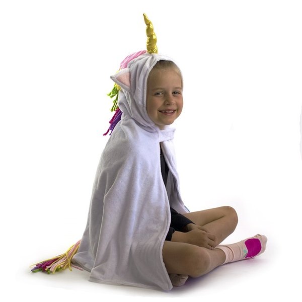 Kostyme cape unicorn 3-8 år
